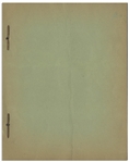 Moe Howard's Personally Owned Script for The Three Stooges 1942 Film ''Matri-Phony''